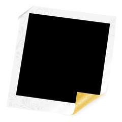 Polaroit in weiß mit Ornamenten