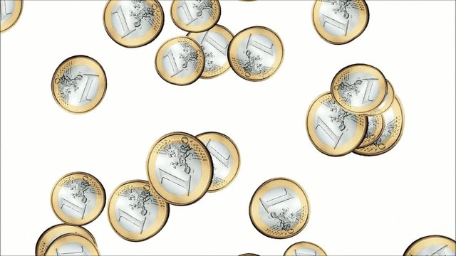 Raining Euro Coins Animation