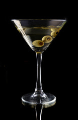 Martini with olives