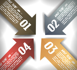 Arrow Designs Infographics Template