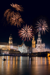 Feuerwerk in Dresden