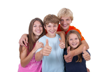 Teenager in der Gruppe