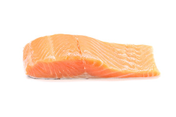 a piece of salmon fillet