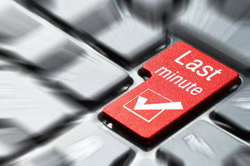 Last minute button on the computer keyboard