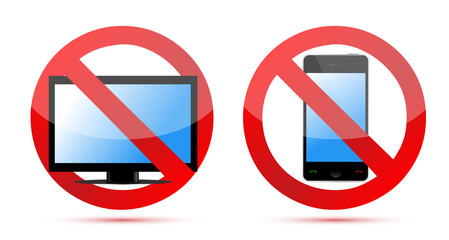 No computer, no mobile or cell phone