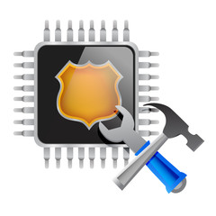 electronic chip and tools