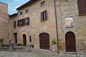 Fototapeta na wymiar Ul. Castell'Arquato. Emilia-Romania. Włochy.