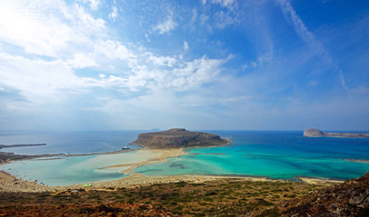 Balos bay on Crete island
