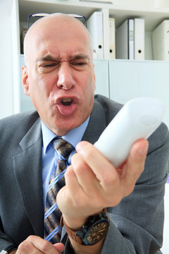 Choleriker am Telefon