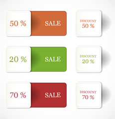 Discount labels and stickers