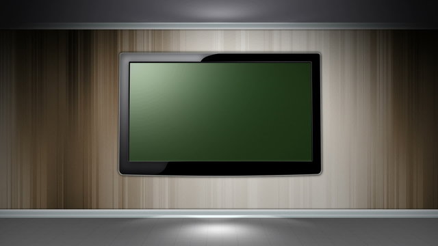 Room and Television, Loop, Green Screen and Alpha Channel