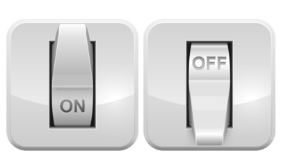 Electric switch web vector icon