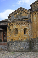 Fototapeta na wymiar Kolegiata Castell'Arquato. Emilia-Romania. Włochy.