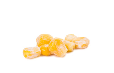 Frozen corn isolated