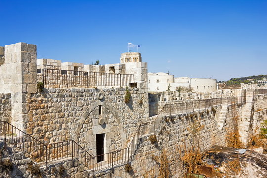 The Golden Gate in Jerusalem's old city view
