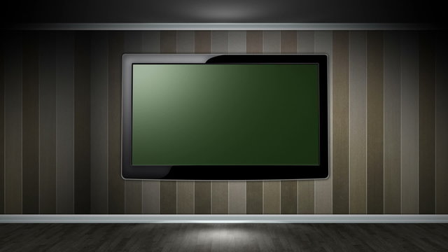 Room and Television, Loop, Green Screen and Alpha Channel