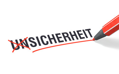 Stift- & Schriftserie: SICHERHEIT statt UNSICHERHEIT