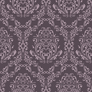 Seamless retro pattern in victorian style.
