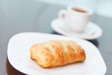 coffee with puff pastry