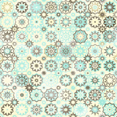 snowflakes vintage seamless pattern