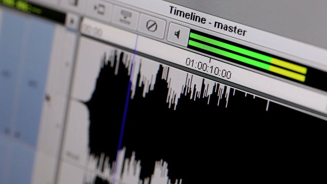 Starting of the music track.
