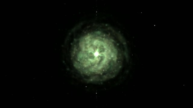 into galaxy core with motion stars