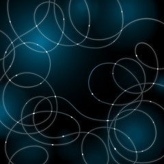 Abstract glowing threads