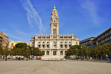 Naklejka premium City hall of Porto