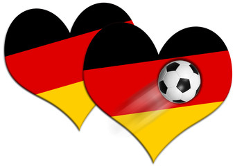 Fototapeta premium Herz für Deutschland
