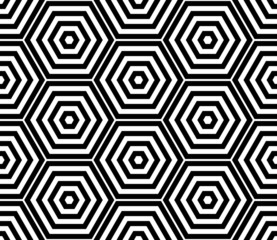 Fond transparent hexagone noir et blanc