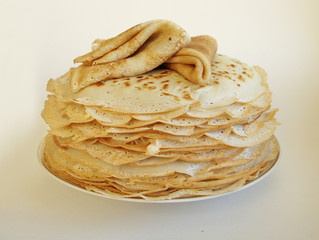 A stack of pancakes