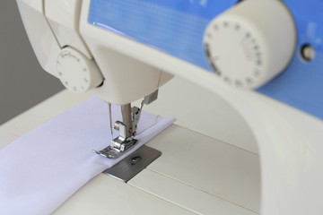 sawing machine close up