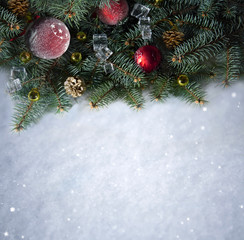 snow background .  Christmas