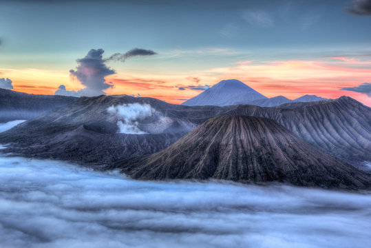 colourful volcanic landscape