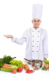portrait of chef smiling