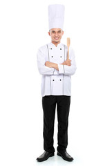 portrait of chef smiling