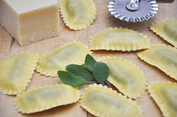 Rohe Ravioli