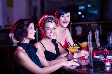 in the bar