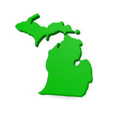 Michigan 3d map