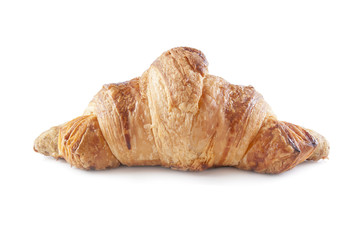 Butter croissant isolated