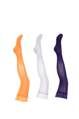 Colorful compression stockings.