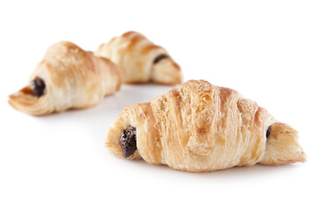 Small chocolate croissants