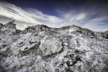 Wadden sea road to the island Mando, Denmark