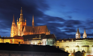 Prague Castle at twilight - Czech republic