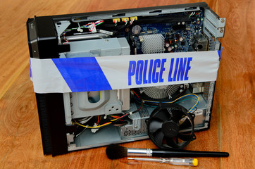 Computer crime scene