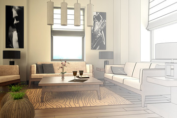 Gallant Interior (drawing)