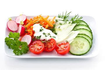 Raw vegetables
