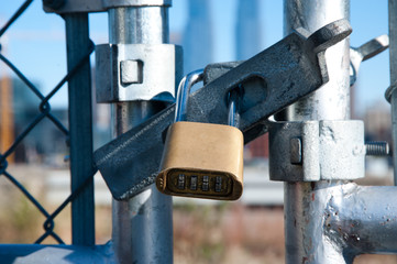 Gate and lock
