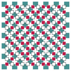 Aluminium Prints Psychedelic Optical illusion square