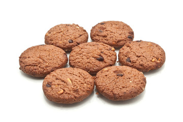 Cookie form in flower shape, isolated
